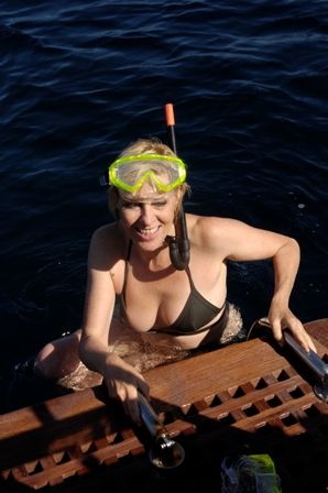 Chantal chasse en eau profonde